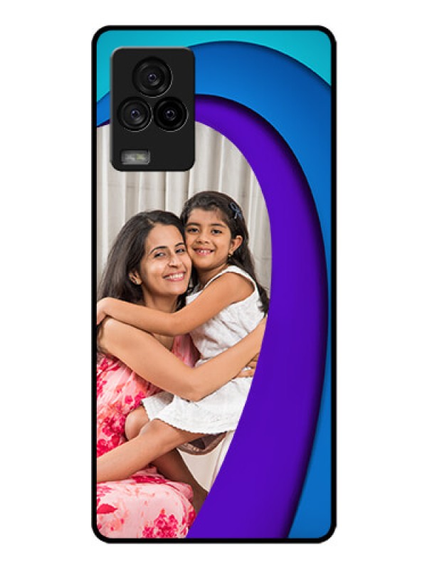 Custom iQOO 7 Legend 5G Photo Printing on Glass Case - Simple Pattern Design