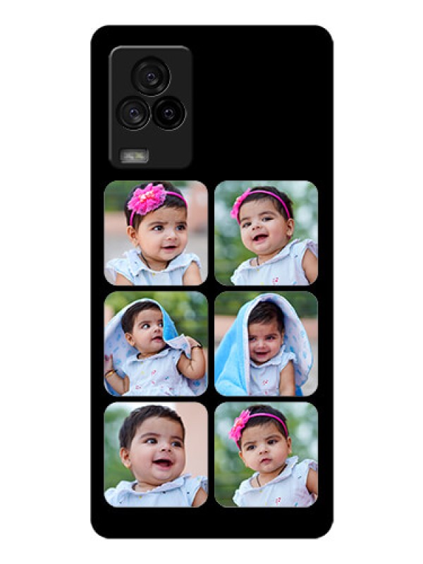 Custom iQOO 7 Legend 5G Photo Printing on Glass Case - Multiple Pictures Design