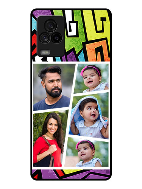 Custom iQOO 7 Legend 5G Custom Glass Phone Case - Graffiti pattern Design