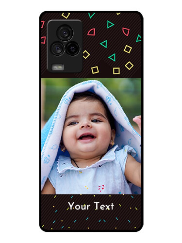 Custom iQOO 7 Legend 5G Custom Glass Phone Case - with confetti birthday design
