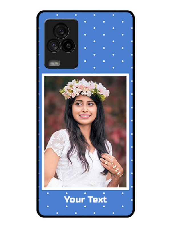 Custom iQOO 7 Legend 5G Photo Printing on Glass Case - Polka dots design