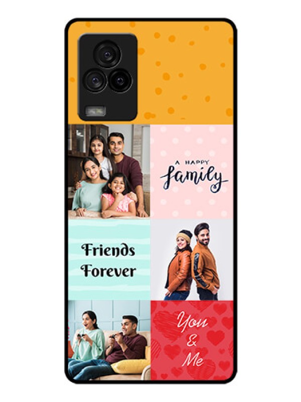 Custom iQOO 7 Legend 5G Personalized Glass Phone Case - Images with Quotes Design
