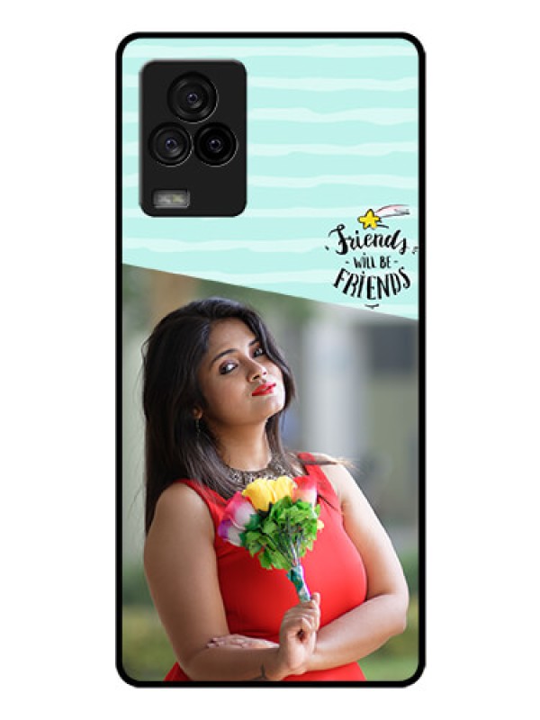 Custom iQOO 7 Legend 5G Custom Glass Phone Case - Friends Picture Icon Design