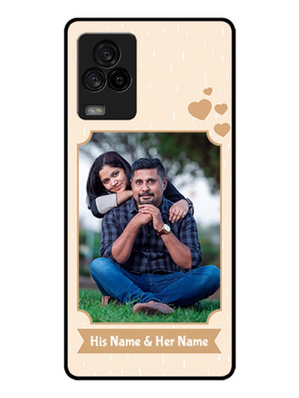 Custom iQOO 7 Legend 5G Custom Glass Phone Case - with confetti love design 
