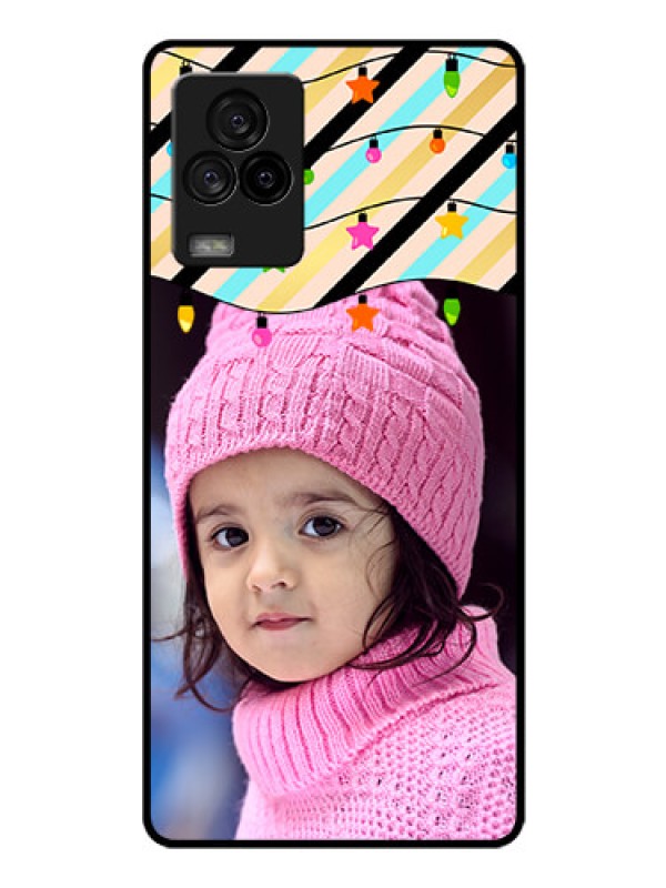 Custom iQOO 7 Legend 5G Custom Glass Mobile Case - Lights Hanging Design