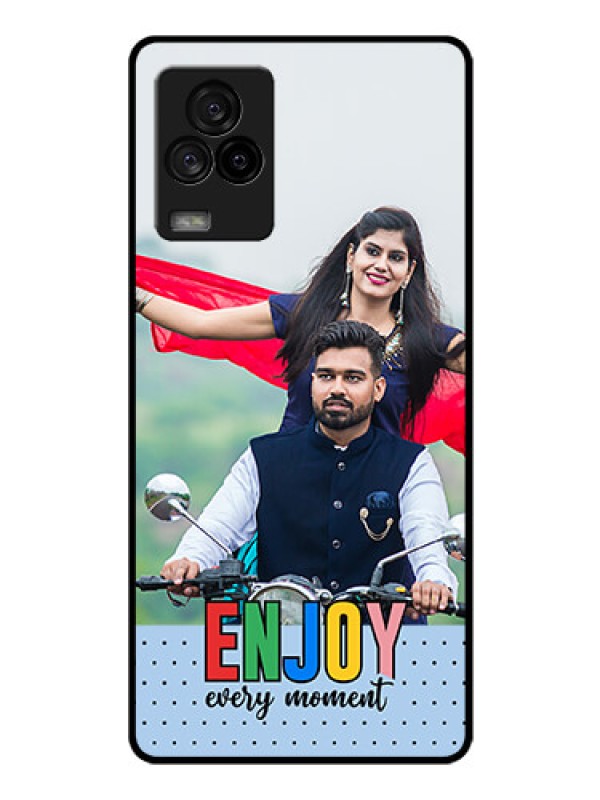 Custom iQOO 7 Legend 5G Photo Printing on Glass Case - Enjoy Every Moment Design