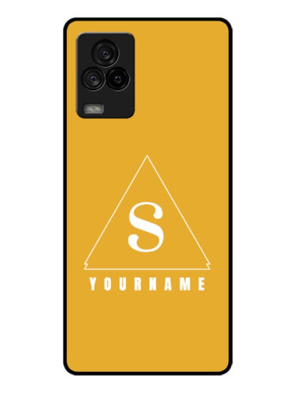 Custom iQOO 7 Legend 5G Personalized Glass Phone Case - simple triangle Design