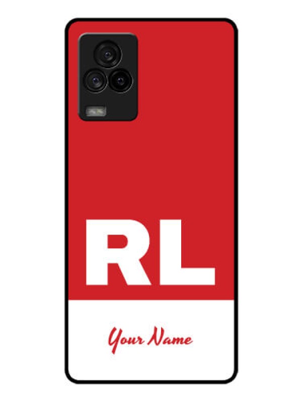 Custom iQOO 7 Legend 5G Personalized Glass Phone Case - dual tone custom text Design