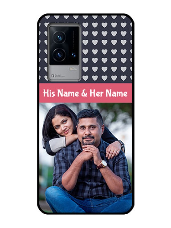 Custom iQOO 9 5G Custom Glass Mobile Case - Love Symbols Design