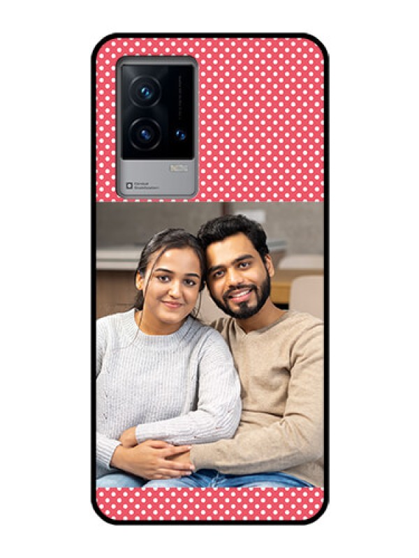 Custom iQOO 9 5G Custom Glass Phone Case - White Dotted Design