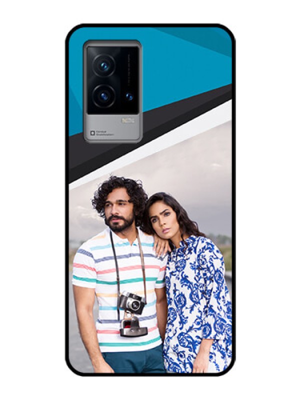 Custom iQOO 9 5G Photo Printing on Glass Case - Simple Pattern Photo Upload Design