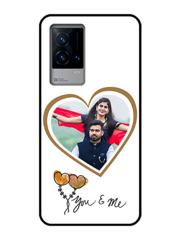 Custom iQOO 9 5G Custom Glass Mobile Case - You & Me Design