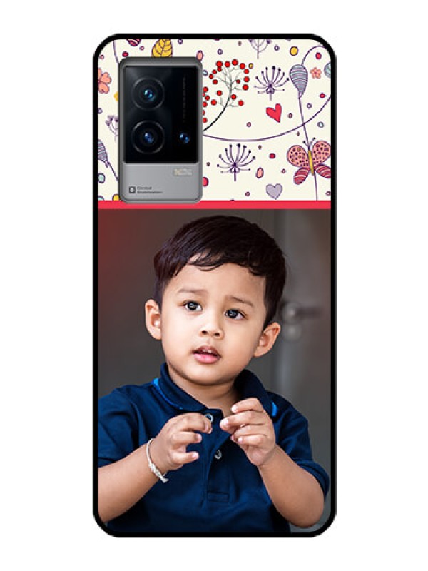 Custom iQOO 9 5G Custom Glass Mobile Case - Premium Floral Design