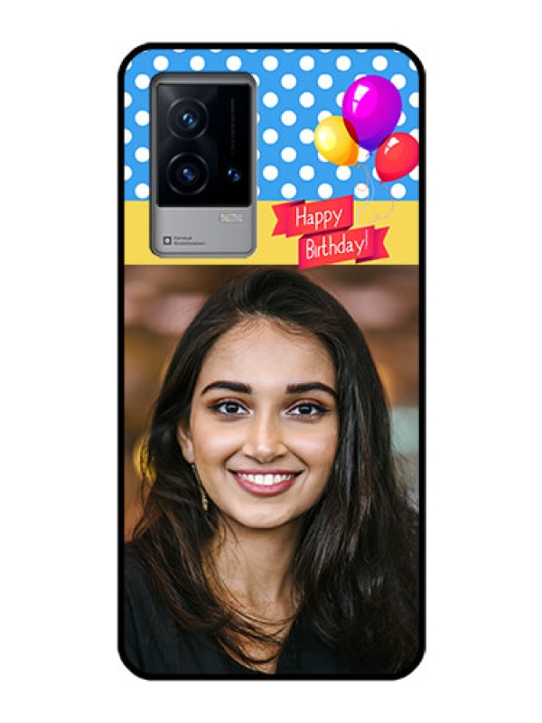Custom iQOO 9 5G Custom Glass Mobile Case - Happy Birthday Design
