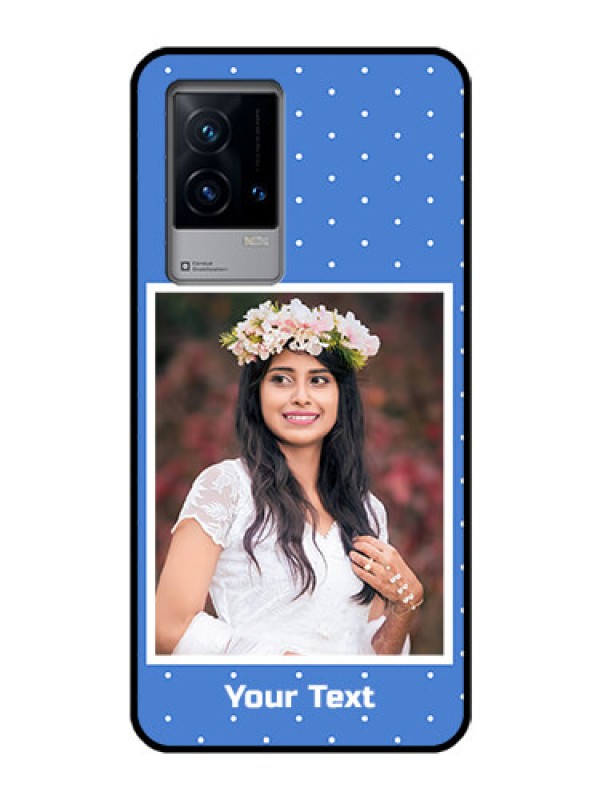 Custom iQOO 9 5G Photo Printing on Glass Case - Polka dots design