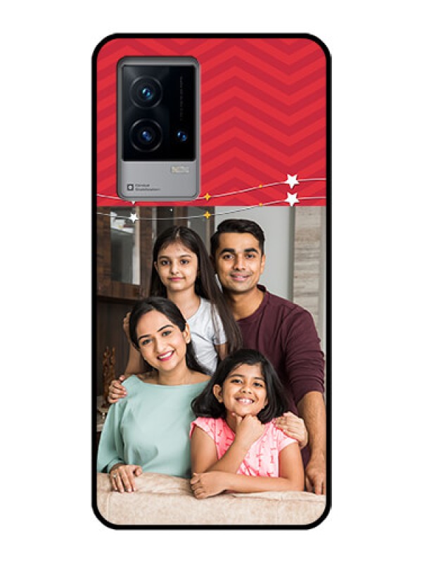 Custom iQOO 9 5G Personalized Glass Phone Case - Happy Family Design