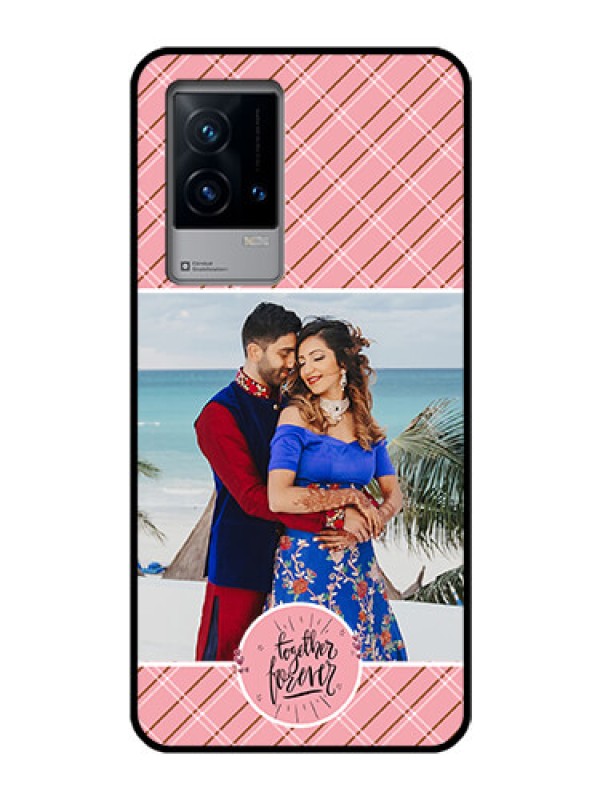 Custom iQOO 9 5G Personalized Glass Phone Case - Together Forever Design