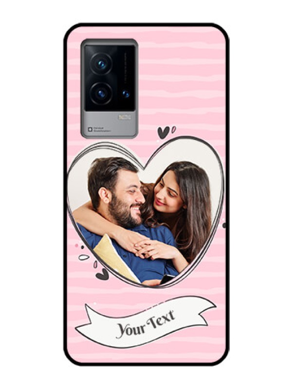 Custom iQOO 9 5G Custom Glass Phone Case - Vintage Heart Design