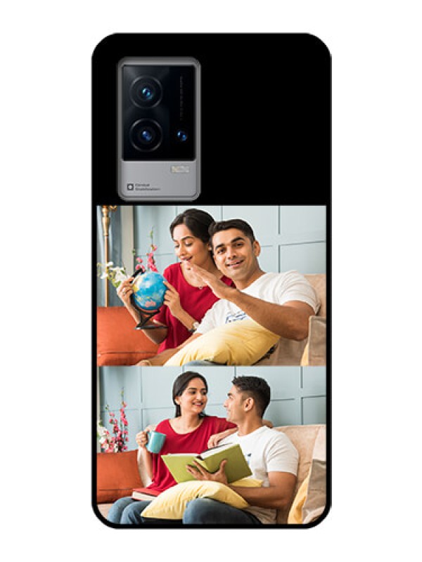Custom iQOO 9 5G 2 Images on Glass Phone Cover