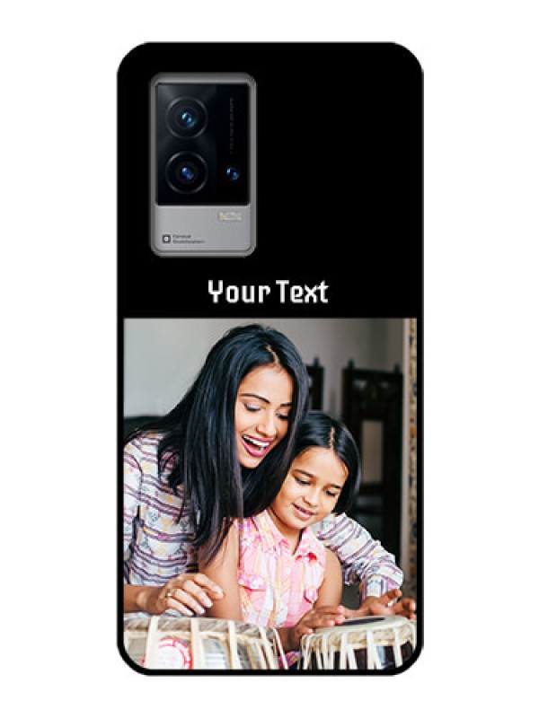 Custom iQOO 9 5G Photo with Name on Glass Phone Case