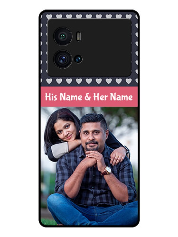 Custom iQOO 9 Pro 5G Custom Glass Mobile Case - Love Symbols Design