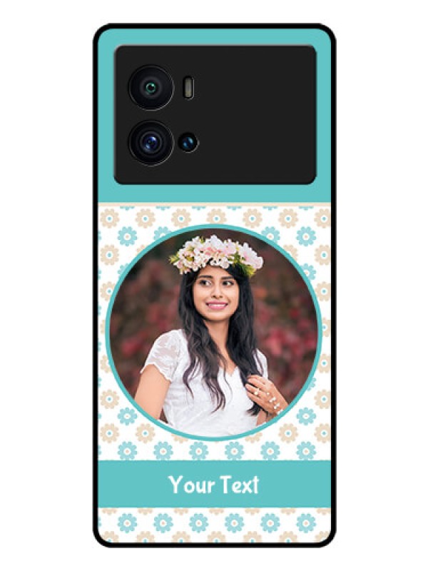Custom iQOO 9 Pro 5G Custom Glass Mobile Case - Beautiful Flowers Design