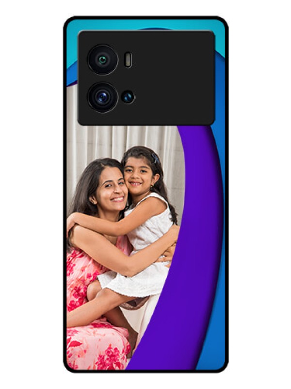 Custom iQOO 9 Pro 5G Photo Printing on Glass Case - Simple Pattern Design