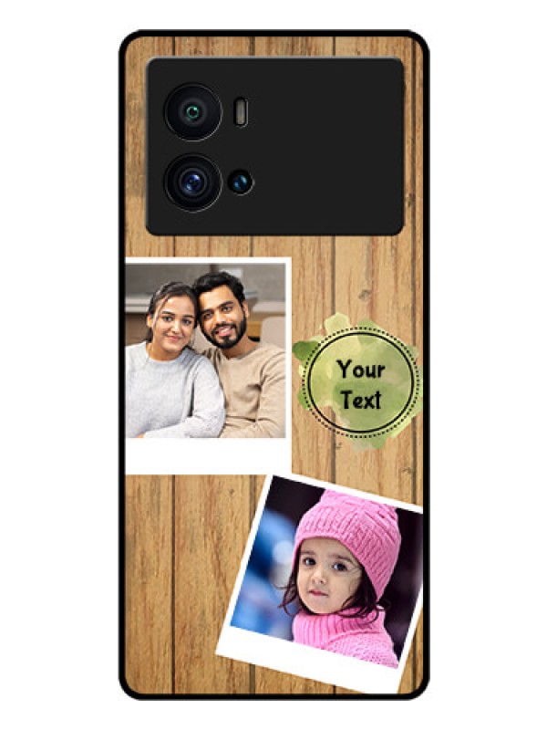 Custom iQOO 9 Pro 5G Custom Glass Phone Case - Wooden Texture Design