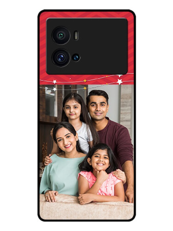 Custom iQOO 9 Pro 5G Personalized Glass Phone Case - Happy Family Design