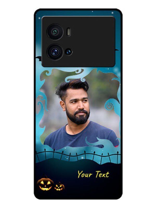 Custom iQOO 9 Pro 5G Custom Glass Phone Case - Halloween frame design