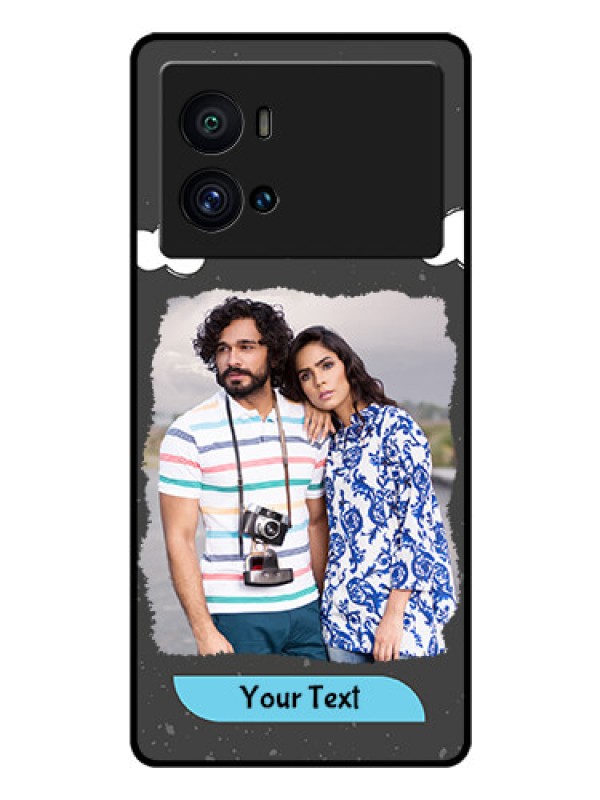 Custom iQOO 9 Pro 5G Custom Glass Phone Case - Splashes with love doodles Design