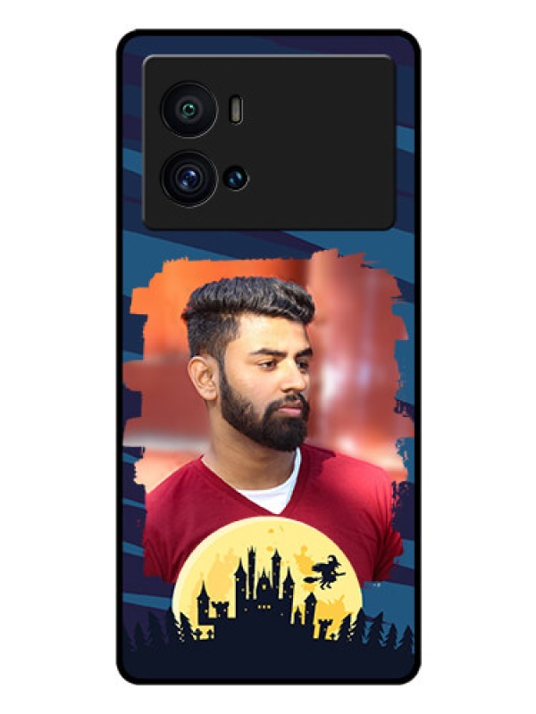 Custom iQOO 9 Pro 5G Photo Printing on Glass Case - Halloween Witch Design