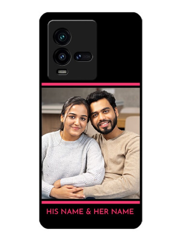 Custom iQOO 9T 5G Custom Glass Mobile Case - with Add Text Design