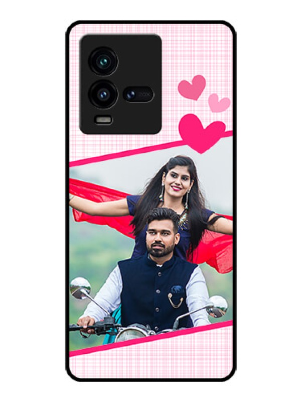 Custom iQOO 9T 5G Custom Glass Phone Case - Love Shape Heart Design