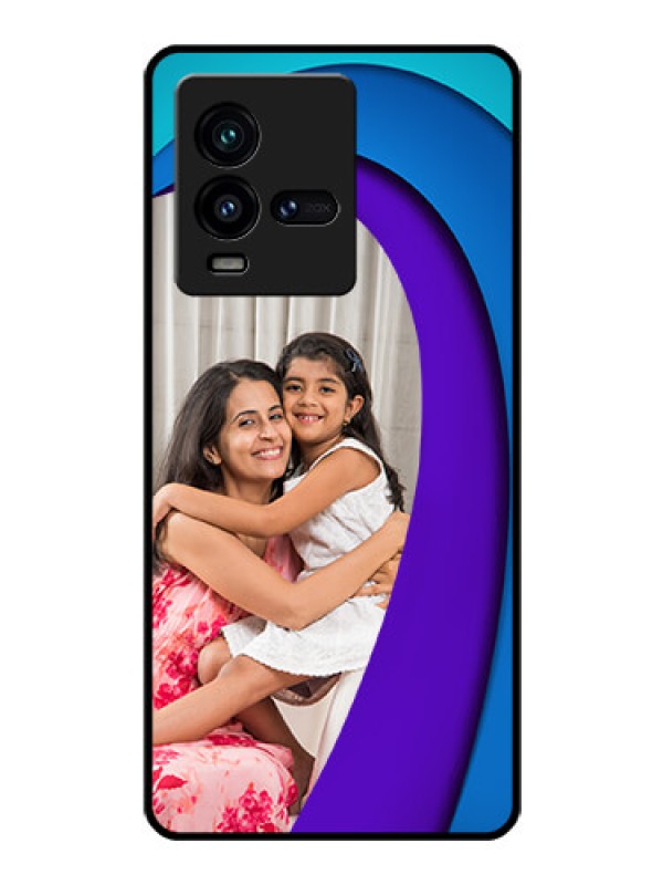 Custom iQOO 9T 5G Photo Printing on Glass Case - Simple Pattern Design