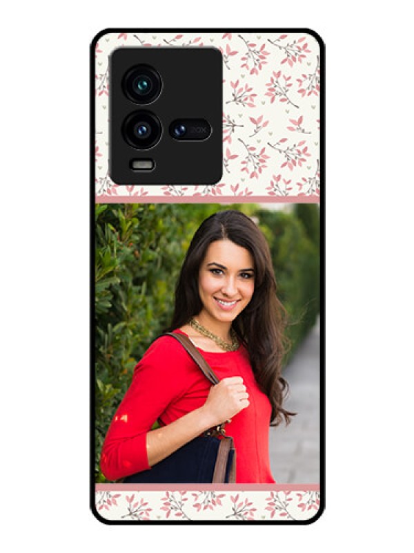 Custom iQOO 9T 5G Custom Glass Phone Case - Premium Floral Design
