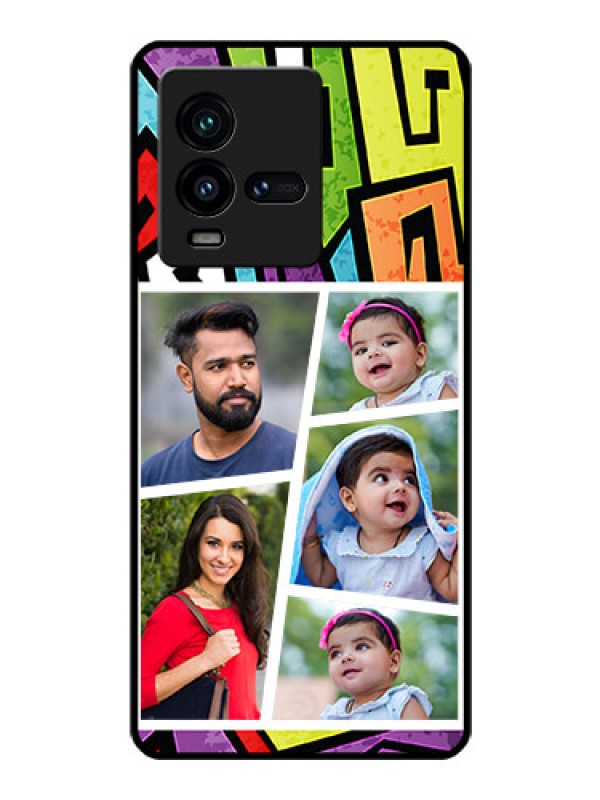 Custom iQOO 9T 5G Custom Glass Phone Case - Graffiti pattern Design