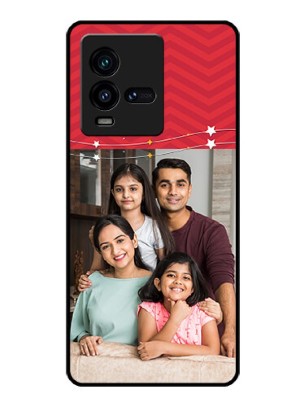 Custom iQOO 9T 5G Personalized Glass Phone Case - Happy Family Design