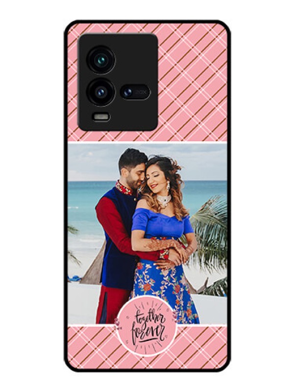 Custom iQOO 9T 5G Personalized Glass Phone Case - Together Forever Design