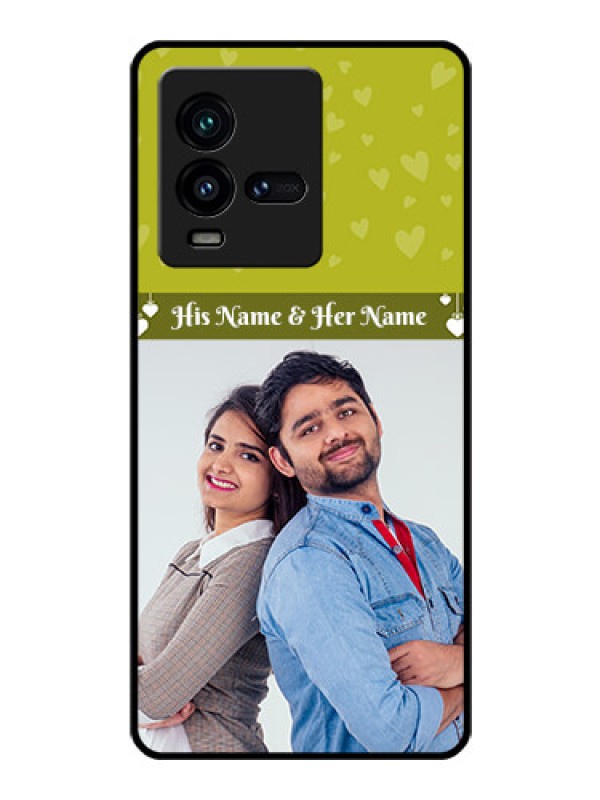 Custom iQOO 9T 5G Custom Glass Phone Case - You & Me Heart Design