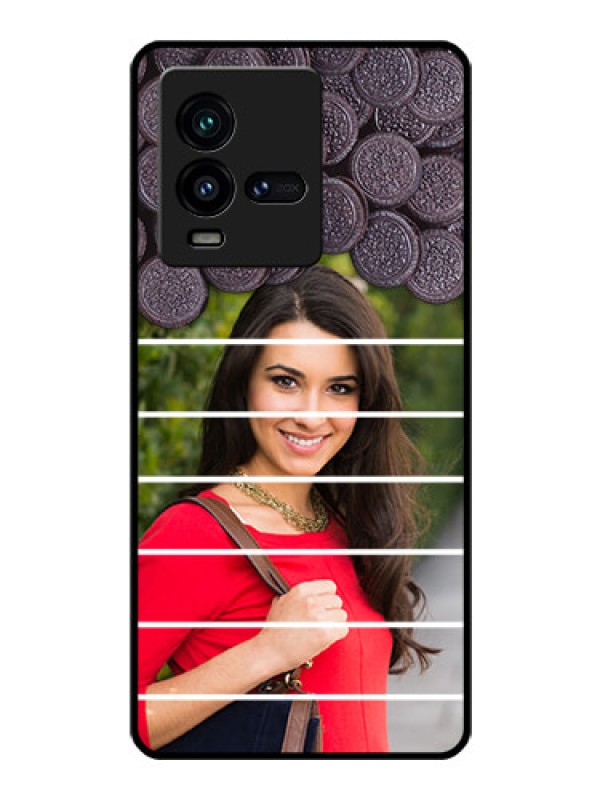 Custom iQOO 9T 5G Custom Glass Phone Case - with Oreo Biscuit Design