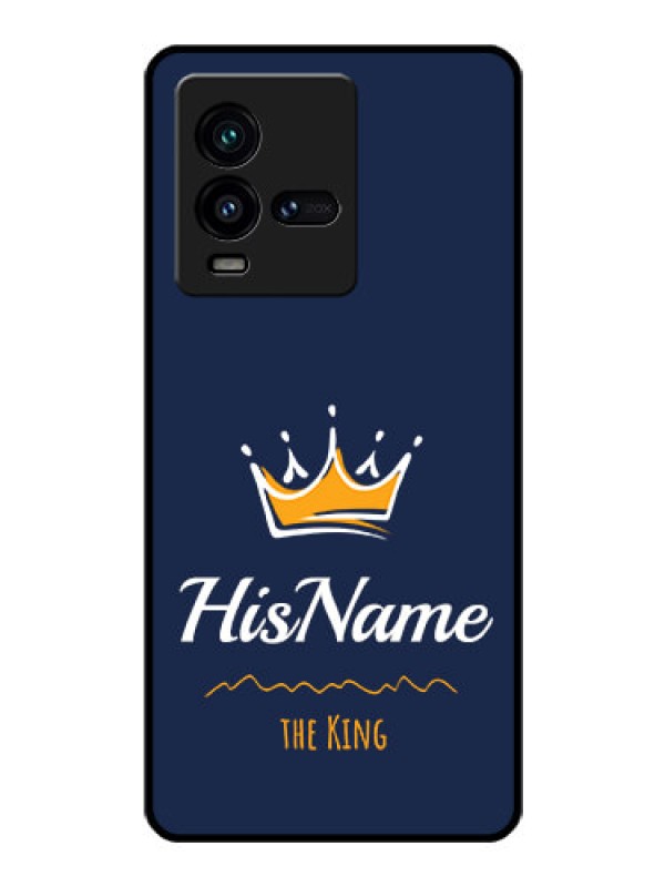 Custom iQOO 9T 5G Glass Phone Case King with Name