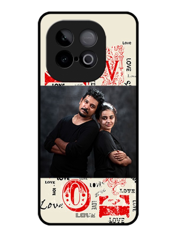 Custom iQOO Neo 10 5G Custom Glass Phone Case - Trendy Love Design Case