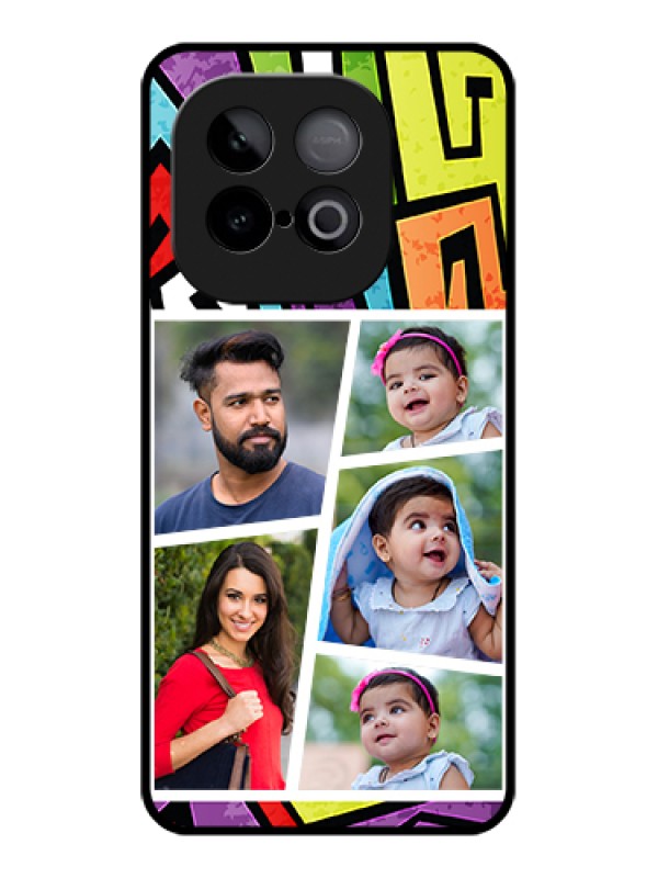 Custom iQOO Neo 10 5G Custom Glass Phone Case - Graffiti Pattern Design