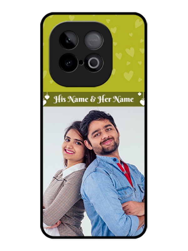 Custom iQOO Neo 10 5G Custom Glass Phone Case - You & Me Heart Design