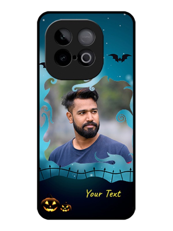 Custom iQOO Neo 10 5G Custom Glass Phone Case - Halloween Frame Design