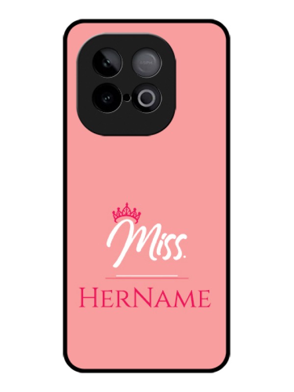 Custom iQOO Neo 10 5G Custom Glass Phone Case - Mrs With Name Design