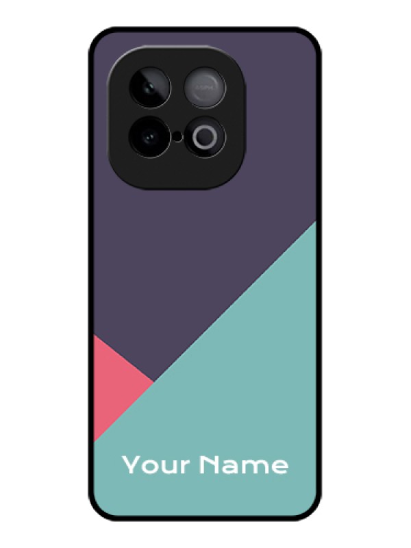 Custom iQOO Neo 10 5G Custom Glass Phone Case - Tri Color Abstract Design