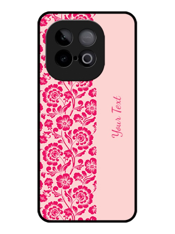 Custom iQOO Neo 10 5G Custom Glass Phone Case - Attractive Floral Pattern Design