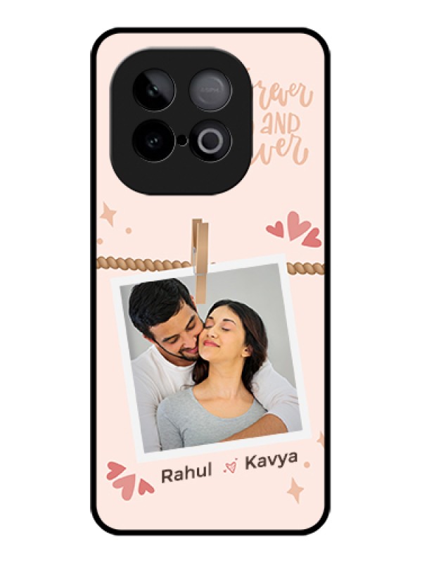 Custom iQOO Neo 10 5G Custom Glass Phone Case - Forever And Ever Love Design